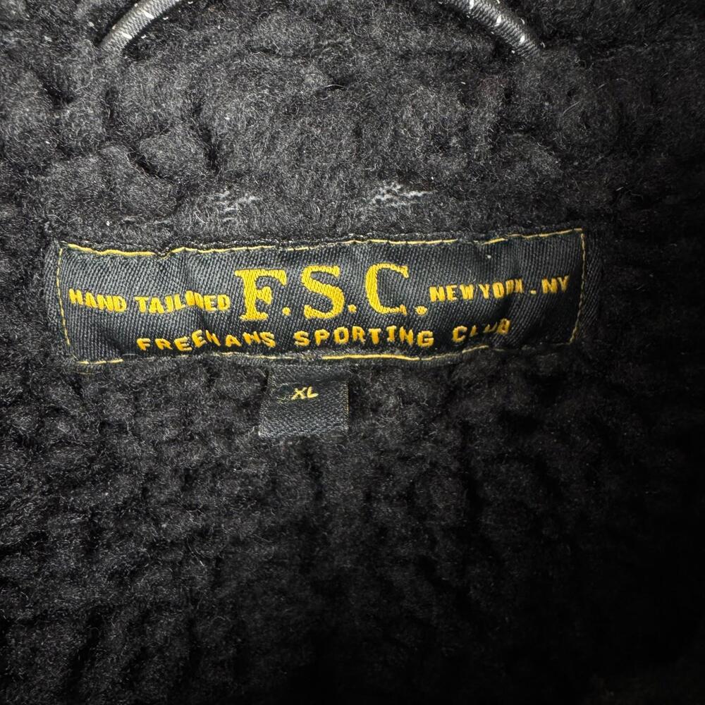 Freemans Sporting Club Mens XL Camo Waxed Cotton Jacket Shearling Lined USA - Picture 6 of 12